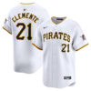 Roberto Clemente Pittsburgh Pirates White Home Limited Jersey - All Stitched