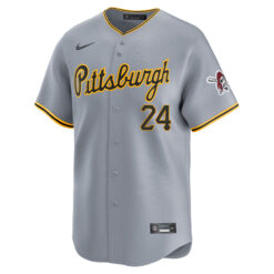 Alternative view of Barry Bonds Pittsburgh Pirates Grey Road Limited Jersey - All Stitched