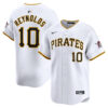 Bryan Reynolds Pittsburgh Pirates White Home Limited Jersey - All Stitched