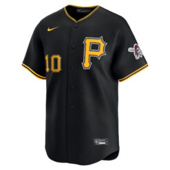 Alternative view of Bryan Reynolds Pittsburgh Pirates Black Alternate Limited Jersey - All Stitched