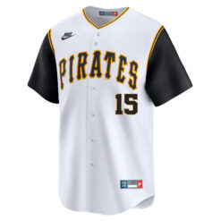 Alternative view of Oneil Cruz Pittsburgh Pirates White Throwback Jersey - All Stitched