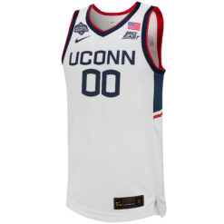 Alternative view of Custom UConn Huskies Women's Basketball White Jersey - All Stitched