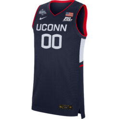 Alternative view of Custom UConn Huskies Women's Basketball Navy Jersey - All Stitched