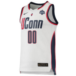 Alternative view of Custom UConn Huskies Women's Basketball White Jersey - All Stitched