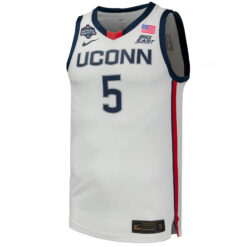 Alternative view of Paige Bueckers UConn Huskies Women's Basketball White Jersey - All Stitched