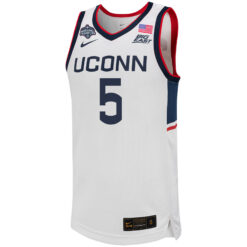 Alternative view of Paige Bueckers UConn Huskies Women's Basketball White Jersey - All Stitched