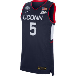 Alternative view of Paige Bueckers UConn Huskies Women's Basketball Navy Jersey - All Stitched