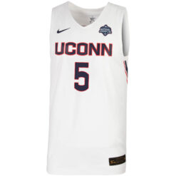 Alternative view of Paige Bueckers UConn Huskies Women's Basketball White Jersey - All Stitched