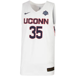 Alternative view of Azzi Fudd UConn Huskies Women's Basketball White Jersey - All Stitched