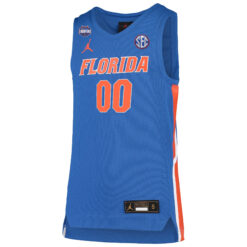 Alternative view of Custom Florida Gators Basketball Royal 2025 National Champions Jersey - All Stitched