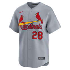Alternative view of Nolan Arenado St. Louis Cardinals Grey Road Limited Jersey - All Stitched