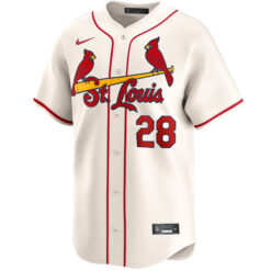 Alternative view of Nolan Arenado St. Louis Cardinals Cream Alternate Limited Jersey - All Stitched