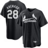 Nolan Arenado St. Louis Cardinals Black White Jersey - All Stitched