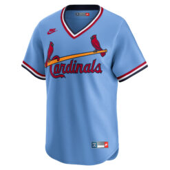 Alternative view of Masyn Winn St. Louis Cardinals Light Blue Cooperstown Collection Jersey - All Stitched