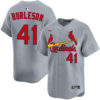 Alec Burleson St. Louis Cardinals Grey Road Limited Jersey - All Stitched
