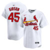 Bob Gibson St. Louis Cardinals White Home Limited Jersey - All Stitched