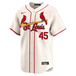 Alternative view of Bob Gibson St. Louis Cardinals Cream Alternate Limited Jersey - All Stitched