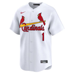 Alternative view of Ozzie Smith St. Louis Cardinals White Home Limited Jersey - All Stitched
