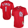 Ozzie Smith St. Louis Cardinals Red 1994 Cooperstown Collection Jersey - All Stitched