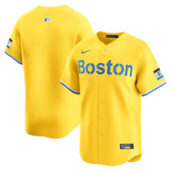 Boston Red Sox Gold City Connect Limited Jersey - All Stitched