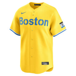 Alternative view of Ted Williams Boston Red Sox Gold City Connect Limited Jersey - All Stitched