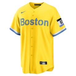 Alternative view of David Ortiz Boston Red Sox Gold City Connect Limited Jersey - All Stitched