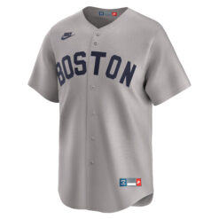 Alternative view of Jarren Duran Boston Red Sox Grey Throwback Limited Jersey - All Stitched