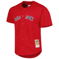 Alternative view of Nomar Garciaparra Boston Red Sox Red Cooperstown Collection Jersey - All Stitched