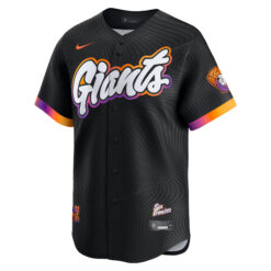 Alternative view of San Francisco Giants Anthracite 2025 City Connect Limited Jersey - All Stitched