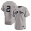 Derek Jeter New York Yankees Grey Road Limited Jersey - All Stitched