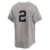 Derek Jeter New York Yankees Grey Cooperstown Collection Jersey - All Stitched