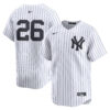 DJ LeMahieu New York Yankees White Home Limited Jersey - All Stitched