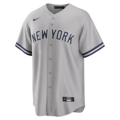 Alternative view of Yogi Berra New York Yankees Grey Alternate Jersey - All Stitched