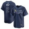 Yandy Diaz Tampa Bay Rays Navy Road Limited Jersey - All Stitched