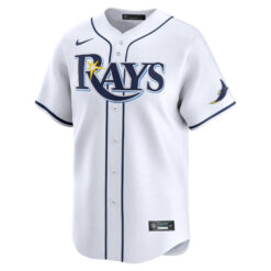 Alternative view of Brandon Lowe Tampa Bay Rays White Home Limited Jersey - All Stitched