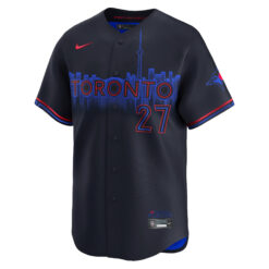 Alternative view of Vladimir Guerrero Jr Toronto Blue Jays Black City Connect Limited Jersey - All Stitched