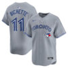 Bo Bichette Toronto Blue Jays Grey Road Limited Jersey - All Stitched