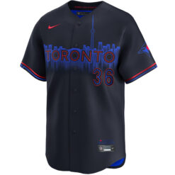 Alternative view of Davis Schneider Toronto Blue Jays Black City Connect Limited Jersey - All Stitched