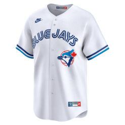 Alternative view of Alejandro Kirk Toronto Blue Jays White Throwback Limited Jersey - All Stitched