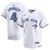 George Springer Toronto Blue Jays White Home Limited Jersey - All Stitched