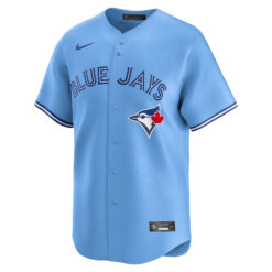 Alternative view of Daulton Varsho Toronto Blue Jays Light Blue Alternate Limited Jersey - All Stitched
