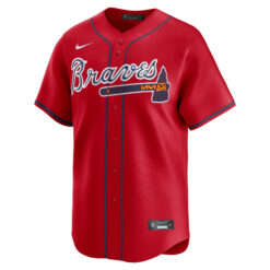 Alternative view of Matt Kemp Atlanta Braves Red Alternate Limited Jersey - All Stitched
