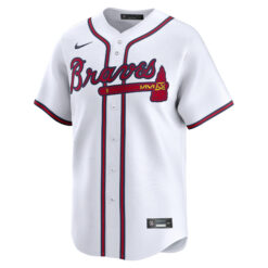 Alternative view of Hank Aaron Atlanta Braves White Home Limited Jersey - All Stitched