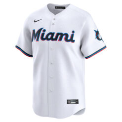 Alternative view of Jazz Chisholm Jr Miami Marlins White Home Limited Jersey - All Stitched