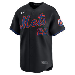 Alternative view of Juan Soto New York Mets Black Alternate Limited Jersey - All Stitched