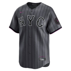 Alternative view of Juan Soto New York Mets Dark Grey City Connect Limited Jersey - All Stitched