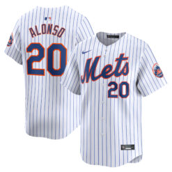 Pete Alonso New York Mets White Home Limited Jersey - All Stitched