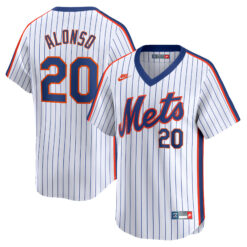 Pete Alonso New York Mets White Cooperstown Collection Limited Jersey - All Stitched