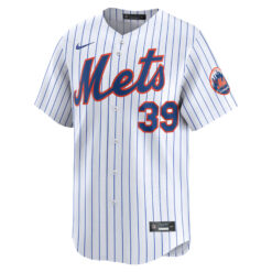 Alternative view of Edwin Diaz New York Mets White Home Limited Jersey - All Stitched
