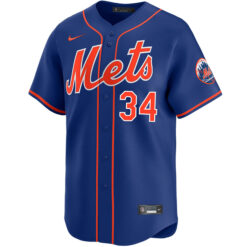 Alternative view of Kodai Senga New York Mets Royal Blue Alternate Limited Jersey - All Stitched